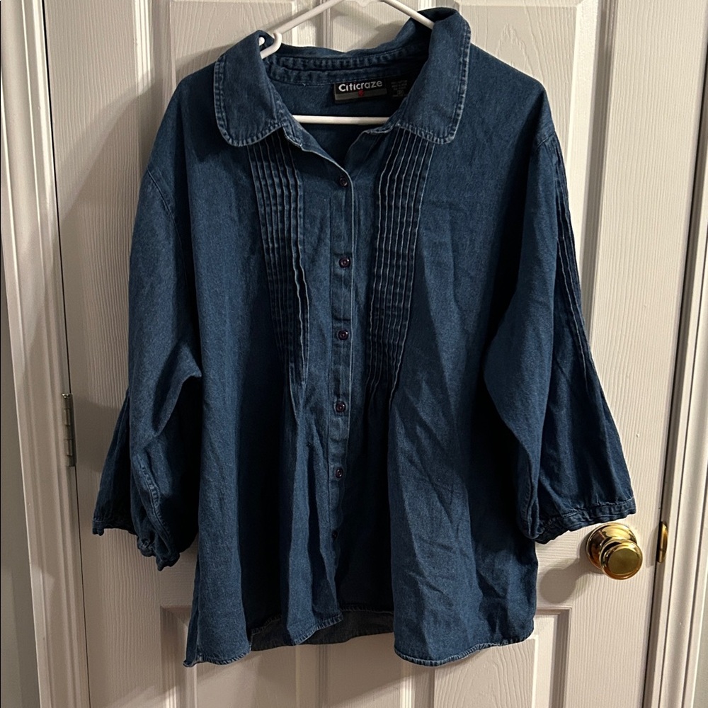Blue Denim Women's Top